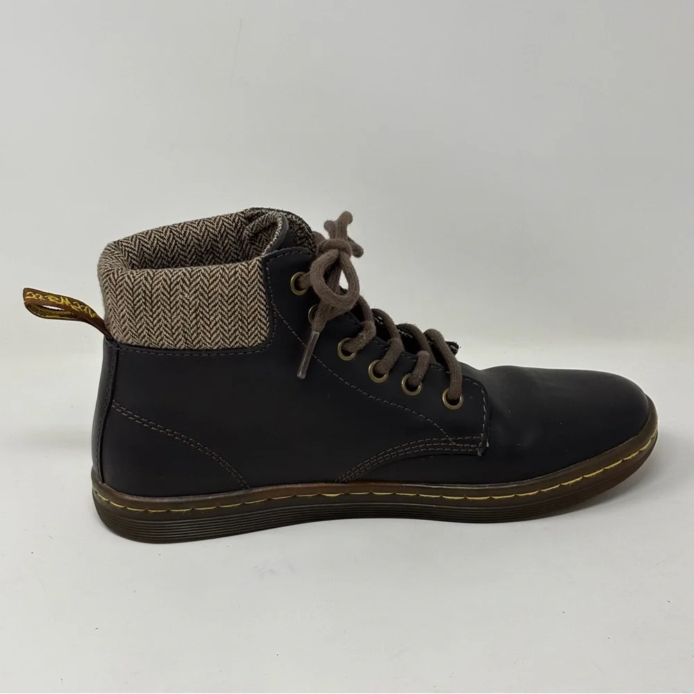 Dr. Martens Women’s Maelly padded collar brown lace up boots size 7 - Picture 7 of 11